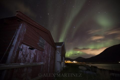 Observación y fotografía de auroras boreales en Noruega, otoño 2020