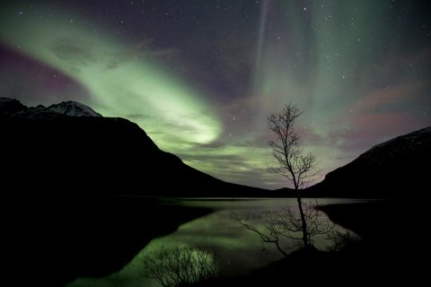 aurora boreal en Noruega